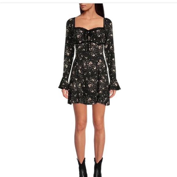 Free People Dresses & Skirts - New free people Tess Minidress in black combo